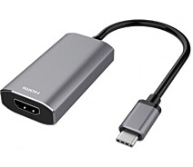 Купить - адаптер и кабель  Адаптер 2E USB-C to HDMI v2.1 Gray (2E-W1409)