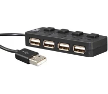 Купить - кардридер  USB2.0 Frime 4хUSB2.0 Black (FH-20010)