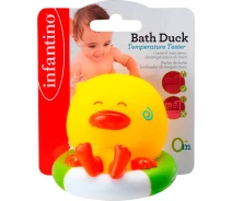 Купить - игрушку для песка и воды  Игрушка для купания с тестером температуры воды Infantino Утенок на отдыхе (205052)