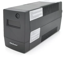 Купить - источник бесперебойного питания  ИБП Qoltec QLT450 (240W) LED, AVR, RJ45, 2st, 2xSCHUKO socket, 1x12V4.5Ah, пластиковый корпус QLT450RJ45-53977 (29595)