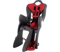 Купить - детское велосипедное кресло  Велосипедное кресло заднее Bellelli B1 Standart до 22кг, серое с красной подкладкой (SAD-25-21)