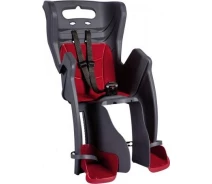 Купить - детское велосипедное кресло  Велосипедное кресло заднее Bellelli Little Duck Relax до 22кг, серое с красной подкладкой (SAD-25-26)