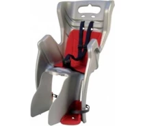 Купить - детское велосипедное кресло  Велосипедное кресло заднее Bellelli Little Duck Сlamp (на багажник) до 22кг, серое с красной подкладкой (SAD-25-27)