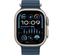 Купить - смарт-часы  Смарт-часы Apple Watch Ultra 2 GPS + Cellular, 49mm Titanium Case with Blue Ocean Band (MREG3UL/A)