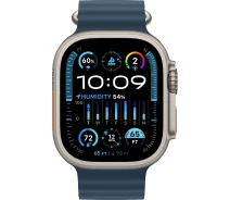 Купить - смарт-часы  Смарт-часы Apple Watch Ultra 2 GPS + Cellular, 49mm Titanium Case with Blue Ocean Band (MREG3UL/A)