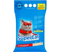 Купить - наполнитель для туалетов  Наполнитель SuperCat Стандарт 3кг (синий) (4820082490201)