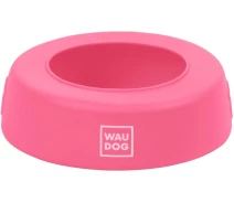 Купить - миску и контейнер для собак  Миска-непроливайка WAUDOG Silicone, 1 л розовый (4823089356259)