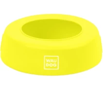 Купить - миску и контейнер для собак  Миска-непроливайка WAUDOG Silicone, 1 л желтая(4823089356273)