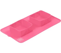 Купить - миску и контейнер для собак  Миска складная WAUDOG Silicone, 385х230х50 мм розовый(4823089356297)