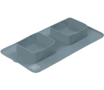 Купить - миску и контейнер для собак  Миска складная WAUDOG Silicone, 385х230х50 мм серый(4823089356327)