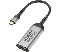 Купить - адаптер и кабель  Кабель Promate USB Type-C - HDMI (medialink-8k.grey)