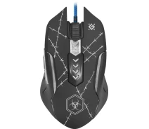 Купить - мышку для ноутбука  Мышь игровая Defender Forced GM-020L + коврик Black (52020)