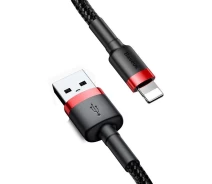 Купить - адаптер и кабель  Кабель Baseus Cafule USB Micro 3м черно-красный