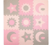 Купить - развивающий коврик  Коврик-пазл MoMi Nebe Pink (90 x 90 cm) (AKCE00030)