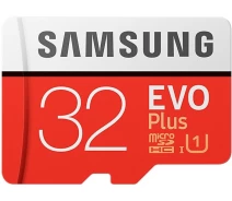 Купить - карту памяти  Карта памяти Samsung EVO Plus microSDHC UHS-I 32GB сlass10 +SD адаптер (MB-MC32GA/RU или MB-MP32GA/APC)