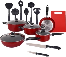 Купить - набор посуды  Набор посуды BRAVO CHEF алюм.18пр. (BC-6102-18)