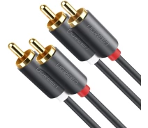 Купить - адаптер и кабель  Кабель межблоковый UGREEN AV104 2RCA/2RCA, 3 м Черный 10519