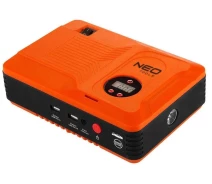 Купить - Пуско-зарядное устройство для аккумулятора  Автономное пусковое устройство (бустер) стартер авто с автокомпрессором NEO "Jumpstarter", Power Bank, 14000мА, 11-997