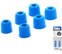 Купить - аксессуары для наушников  Амбушюры Knowledge Zenith Memory Foam (90403142) Blue (3 pairs)