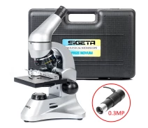 Купить - микроскоп  Микроскоп SIGETA PRIZE NOVUM 20x-1280x с камерой 0.3Mp (в кейсе) 65243