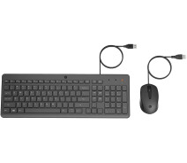 Купить - клавиатуру  Комплект 2в1 проводной HP 150 EN USB Black (240J7AA) (клавиатура + мышь)