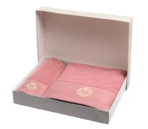 Купить - полотенца  Набор полотенец SOHO 35x75+70x140см хлопок 100% Vip Pink (A160066)
