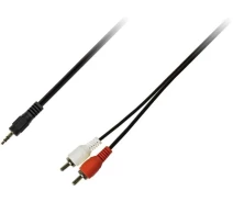 Купить - адаптер и кабель  Кабель Piko AUX 3.5mm M - 2xRCA M 3m (1283126473906)