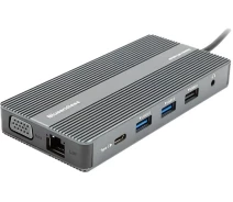 Купить - кардридер  USB-хаб Blueendless USB Type-C - 2x HDMI, VGA, LAN, 3x USB Type-A, SD, TF, USB Type-C PD100W, Aux (CA913886)