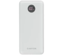 Купить - power bank  Power Bank CANYON PB-2002 LED 20000 mAh PD 20W QC 3.0 (CNE-CPB2002W) белый