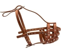 Купить - намордник для собаки  Намордник твердый "CoLLaR" (ротвейлер большой) коричневый (4823089363691)
