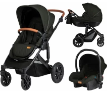 Купить - детскую коляску  Коляска универсальная 3 в 1 FreeON Trio Comfort Black (42653)