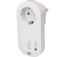 Купить - умную розетку  Розетка WIFI с управляющим передатчиком Brennenstuhl WA 3600 LRF01 / 2,4 ГГц: 3600 Вт, функция таймера, IP20 (1294840)