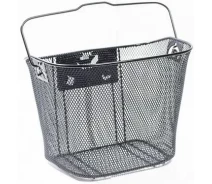 Купить - велокорзину  Корзина Green Cycle GCB-316 c быстросъемным креплением 25,4 черная, сталь