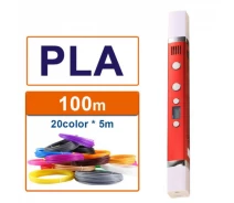 Купить - 3D-ручку  3D-ручка MYRIWELL RP-100C Red (ABC, PLA, PCL) + 100m (20 цветов) PLA пластика