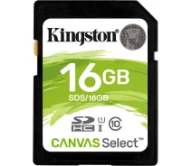 Купить - карту памяти  Карта памяти Kingston 16 GB SDHC Class 10 UHS-I Canvas Select SDS/16GB