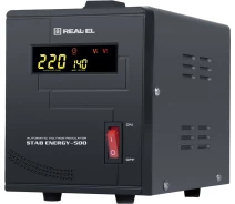 Купить - стабилизатор напряжения  Стабилизатор REAL-EL Stab Energy-500 Black