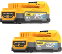 Купить - аккумулятор для инструмента  Аккумуляторная батарея DeWALT 18В XR Li-lon PowerStack 1.7Ач, 2 шт. (DCBP034E2)