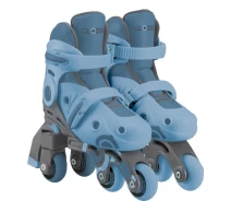 Купить - роликовые коньки  Роликовые коньки GLOBBER 2в1 серо-синие р.26-29, (780-200)