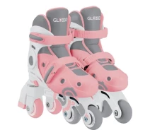 Купить - роликовые коньки  Роликовые коньки GLOBBER 2в1 пастельно-розовые р.30-33, (783-210)