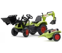 Купить - детский электро и веломобиль  Детский трактор Falk 2070Y Claas Arion на педалях Зеленый