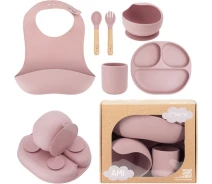 Купить - посуду для детей  Детский набор посуды MoMi AMI (цвет - pink) (AKCE00043)