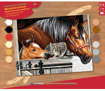 Купить - картину по номерам  Набор для творчества Sequin Art PAINTING BY NUMBERS SENIOR Stable Dooor Trio (SA1523)