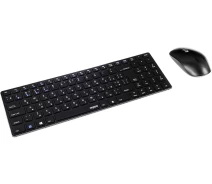 Купить - клавиатуру  Комплект 2в1 Rapoo 9300M Wireless Black (63076) (клавиатура + мышь)
