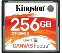 Купить - карту памяти  Карта памяти Kingston 256 GB CompactFlash Canvas Focus CFF/256GB