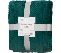 Купить - плед  Плед Ardesto Jacquard Braid 200х220см, 100% полиэстер, изумрудный (ART0208JB)