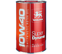 Купить - моторное масло  Масло моторное WOLVER Super Dinamic 10W-40, API SL/CF 1л синтетическая