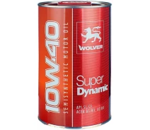 Купить - моторное масло  Масло моторное WOLVER Super Dinamic 10W-40, API SL/CF 1л синтетическая
