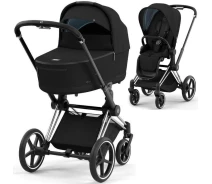 Купить - детскую коляску  Универсальная коляска 2в1 Cybex Priam Sepia Black шасси Chrome Black (521002325/523000799/523000733)
