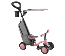 Купить - беговела  Беговел детский GLOBBER серии LEARNING BIKE 3в1 DELUXE, пастельно-розовый, до 20кг, 4 колеса (639-211)