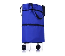 Купить - сумку хозяйственную  Сумка-тележка с колесами Trolley bag 9244 Синий